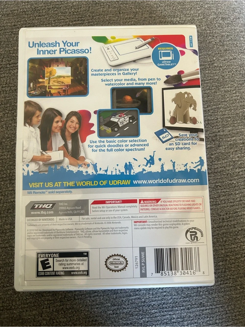 HQ uDraw Studio for Wii - White with Multicolor Accents